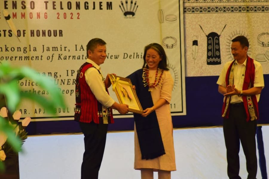 Young members of the Ao community during the Tsüngremong celebration organised by the DAST on August 6 in New Delhi.